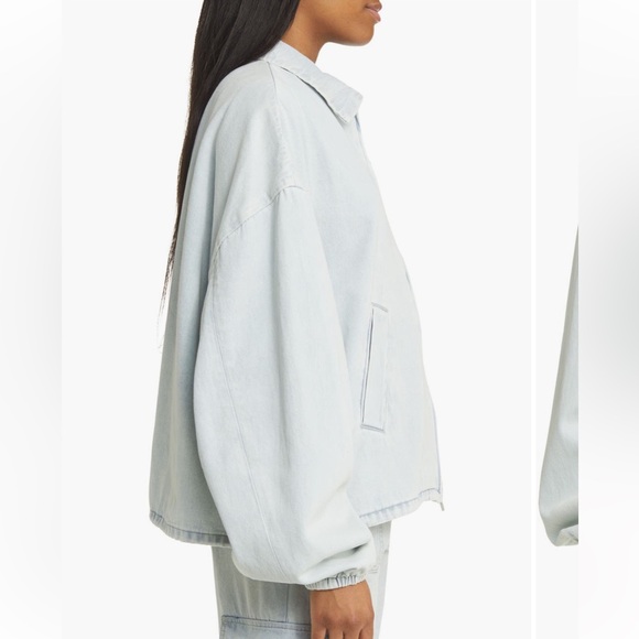 Fear of God Essentials Shell Denim Bomber Jacket - Picture 3 of 7